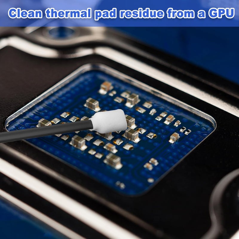 Macarrie 1000 Pack Cleaning Swabs 5.1 Inch, Foam Tips Sponge Sticks for Printer, Electronics, Camera, Optical Lens, Sewing Machine (Black,1000) - Image 4